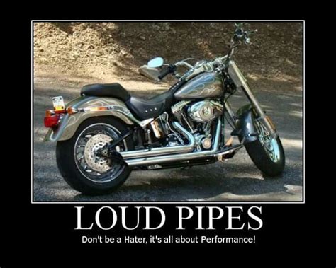 loud pipes HD owners funny saying