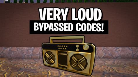 Loud Roblox Boombox Codes