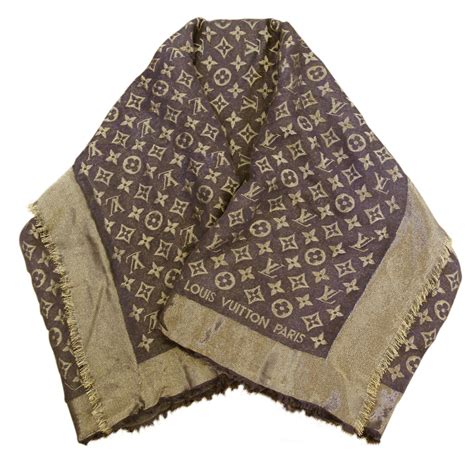louis vuitton brown monogram scarf