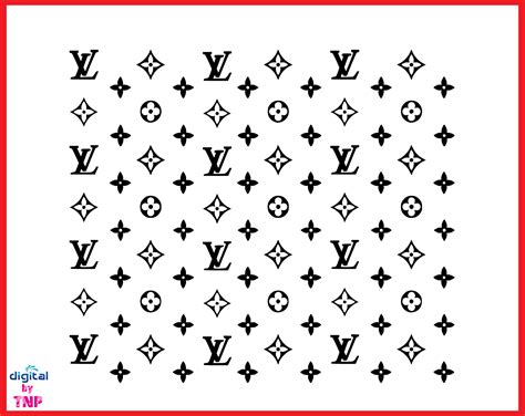 louis vuitton logo pattern svg