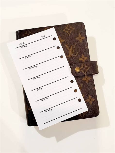 Louis Vuitton Planner Inserts 2022