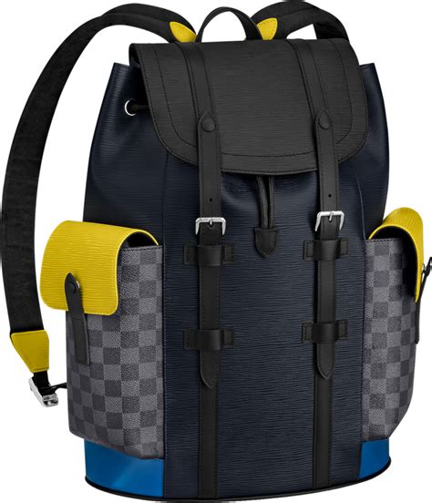 louis vuitton yellow backpack