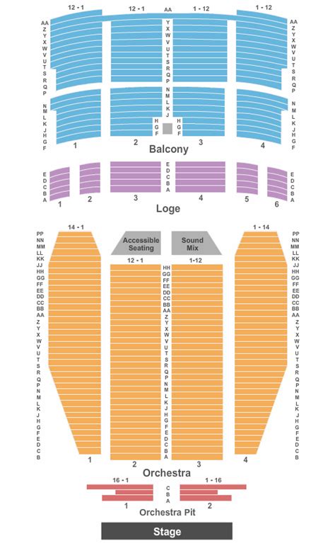 louisville palace theater seat map