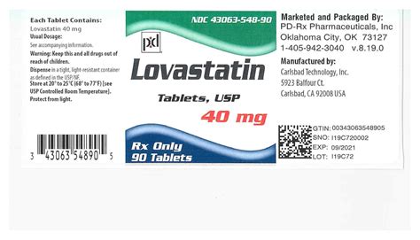 lovastatin 40 mg image