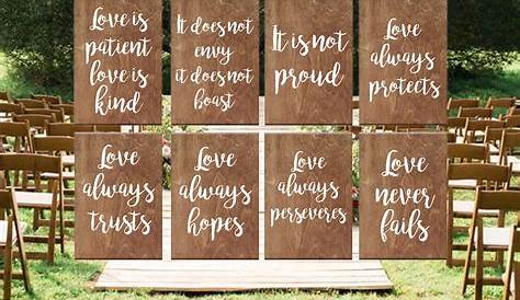Love is Patient Love is Kind, verse sign, Hand painted wood sign