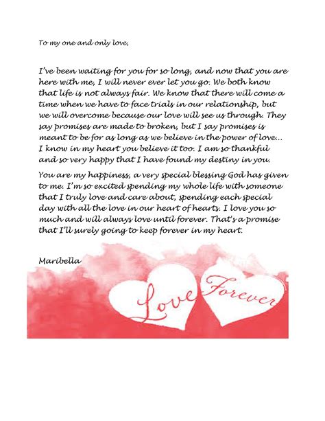 Love Letter Template 14 Template Lab