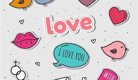 Love Sticker Image You Valentines Day Heart Romantic Cute Couple Laptop