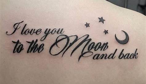 20+ I Love You to The Moon and Back Tattoo Ideas - Hative in 2021