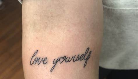 LOVE YOURSELF Tattoo | K-Pop Amino
