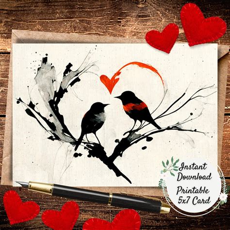 Love Birds Printable