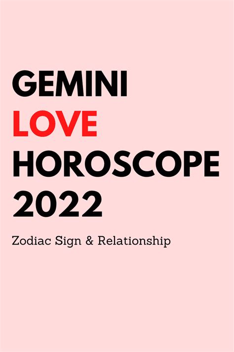 love horoscope 2022 gemini