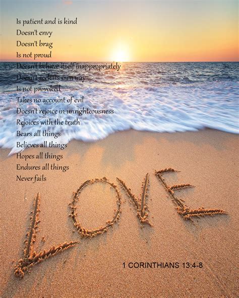 love in corinthians 13:4-8