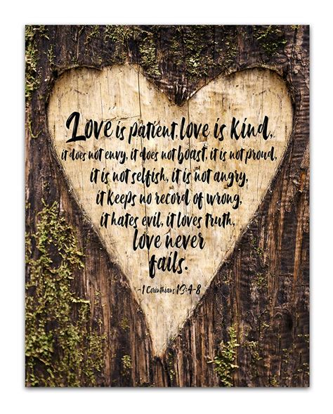 love is patient and kind verse