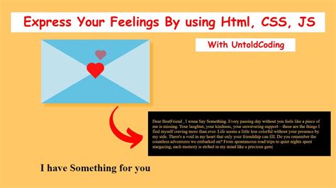 love letter html code with source code