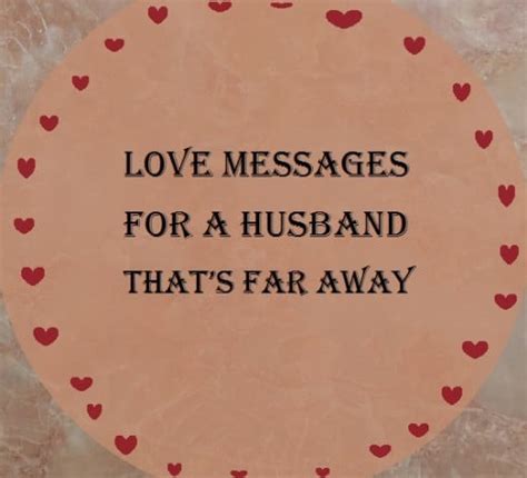 love message for your husband far away