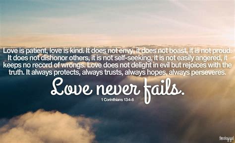 love never fails scripture kjv