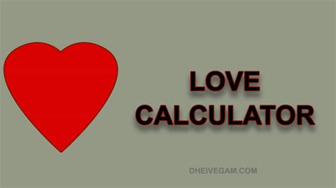 love percentage calculator by name
