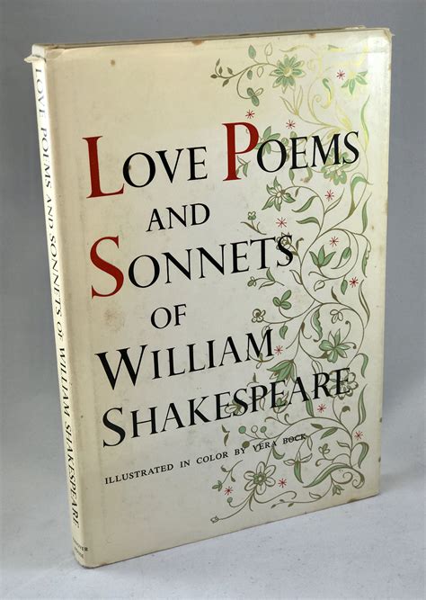 love poems and sonnets of william shakespeare