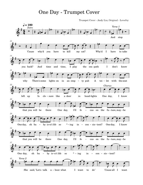 lovejoy trumpet sheet music