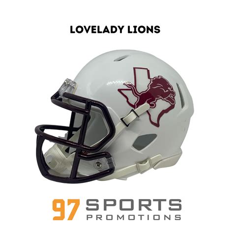 lovelady lions football helmet