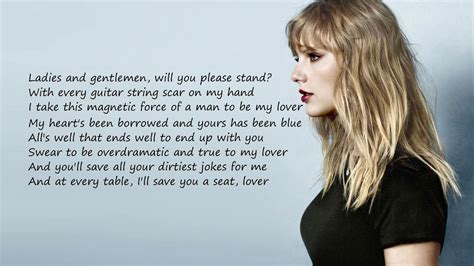 lover taylor swift words