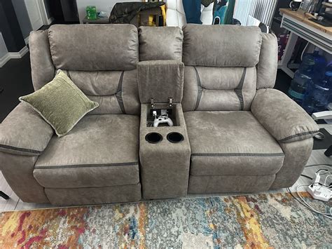 Loveseat With Pull Down Console