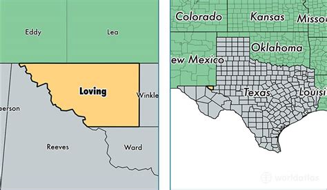 Loving County, Texas / Map of Loving County, TX / Where is Loving County?