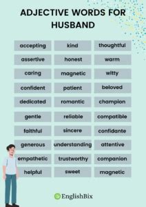 loving words to describe husband