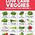 low carb fruits and vegetables printable list pdf
