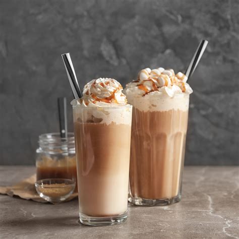 low carb caramel frappe