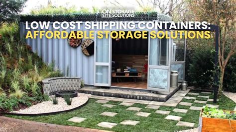 Low Cost Storage Containers