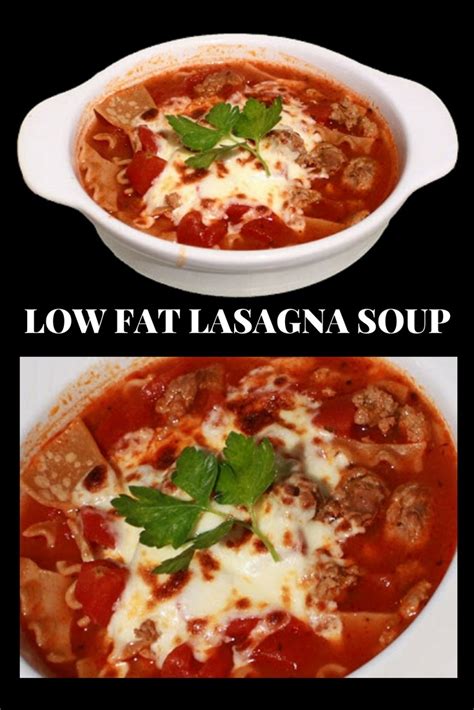 low fat lasagna soup