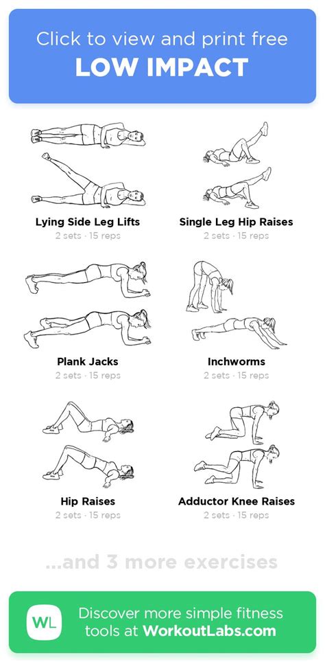 Low Impact Free Weight Exercises