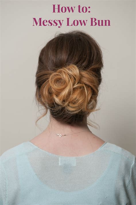 Fresh Low Messy Bun Updo Tutorial For New Style