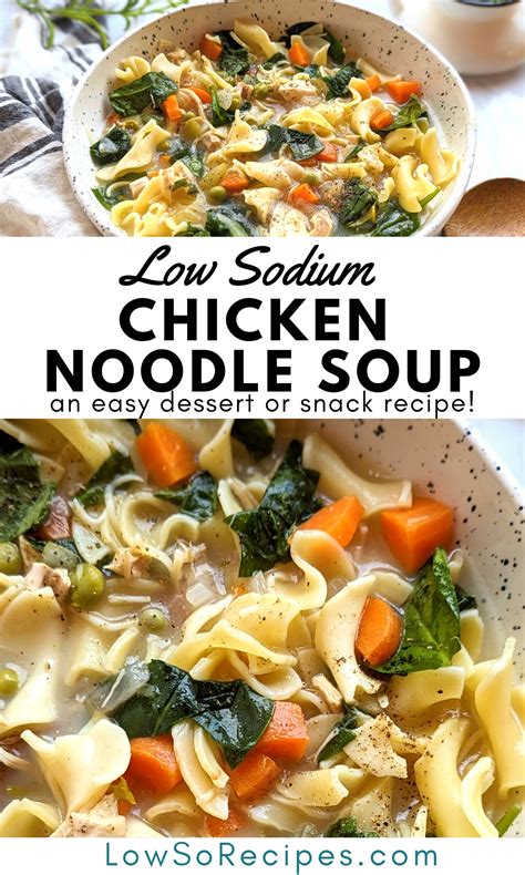 low salt chicken noodle soup recipe