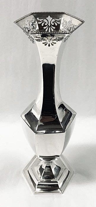 Low Silver Vase
