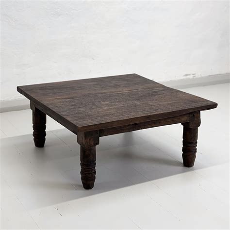 Low Square Teak Coffee Table