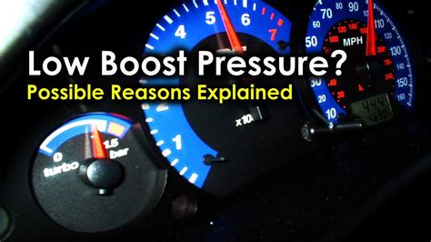 Low Turbo Boost Pressure