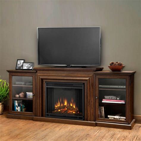 Low Tv Console With Fireplace
