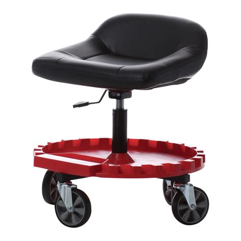 low work stool on wheels