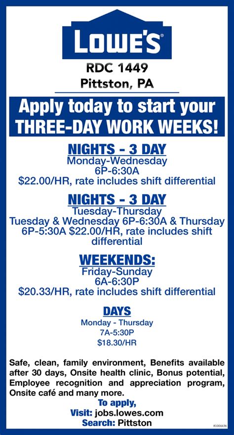 lowe's jobs pay rate