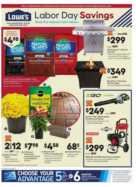 lowe's labor day sales 2022