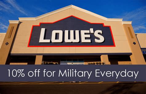 lowe's near me website military discount