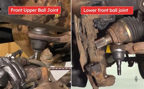 lower and upper ball joints
