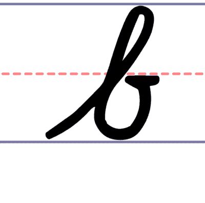 Lower Case Cursive B