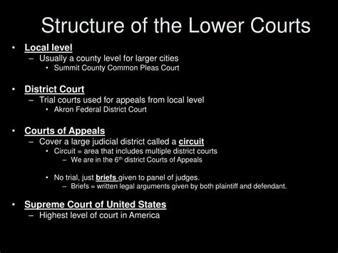 lower courts examples