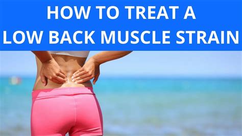 lower back muscle strain relief