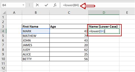 Lowercase Words In Excel