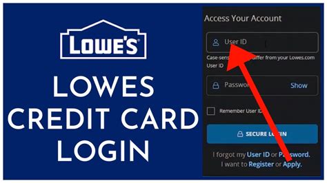 lowes credit card account login