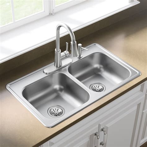 lowes double kitchen sink